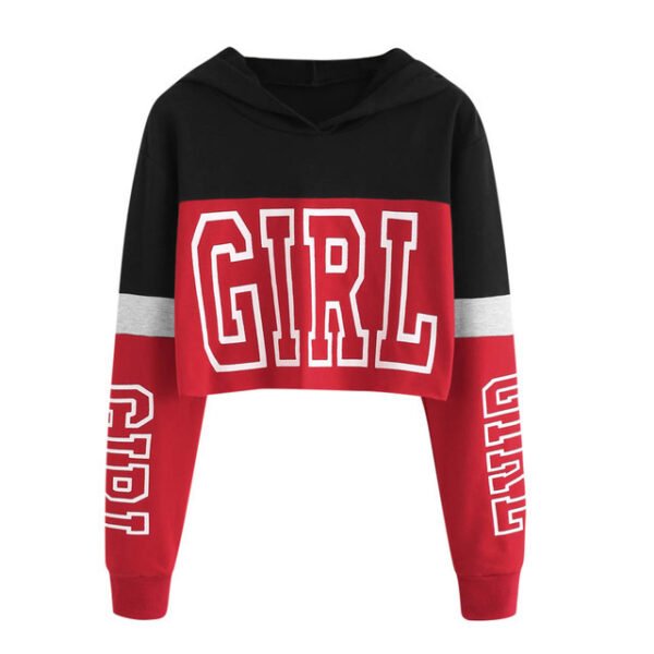 Sweet Fresh Pink Red White Sweatshirt for Women
