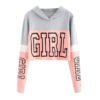 Sweet Fresh Pink Red White Sweatshirt for Women