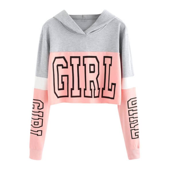 Sweet Fresh Pink Red White Sweatshirt for Women