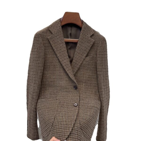 Men's Versatile Classic Plaid Wool Suit Jacket For Commuting
