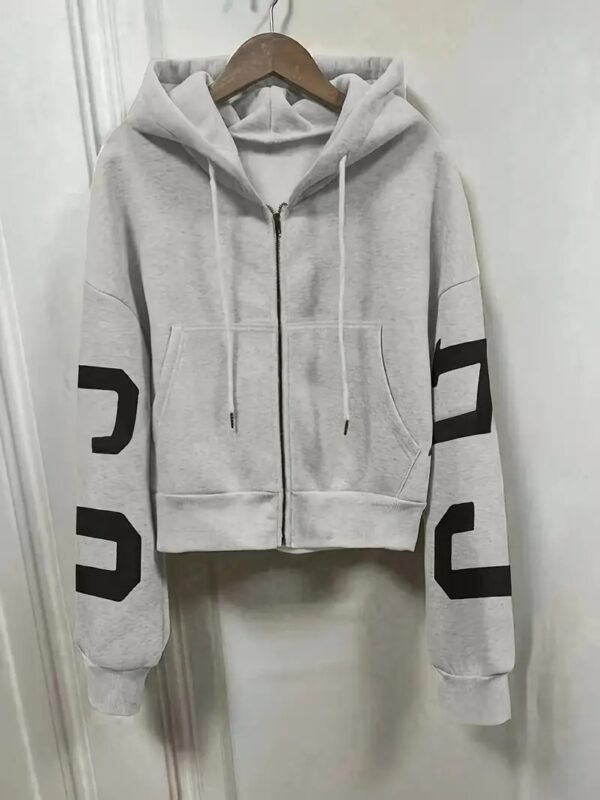 Vintage Oversized Hoodie With Eye-catching Letter Print