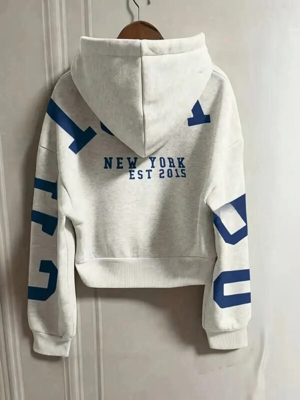 Vintage Oversized Hoodie With Eye-catching Letter Print