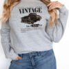 Women's Fashionable Solid Color Printed Long Sleeved Sweatshirt