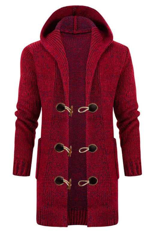 image2FFSZM008942FFSZM00894_PAT2_M_NUB2F9332a3aa35b0dc40f6753dd7f42b0462.jpg Heritage Hooded Knit Cardigan – Mid-Length Horn Buckle Edition