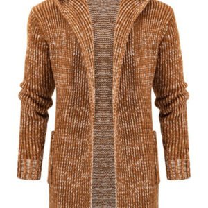 Heritage Hooded Knit Cardigan – Mid-Length Horn Buckle Edition