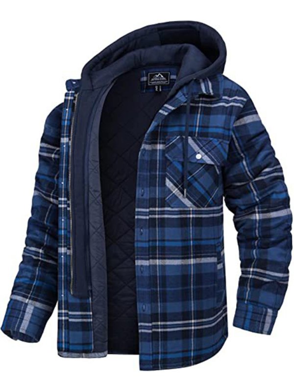Arctic Plaid Hooded Jacket – Padded Winter Edition