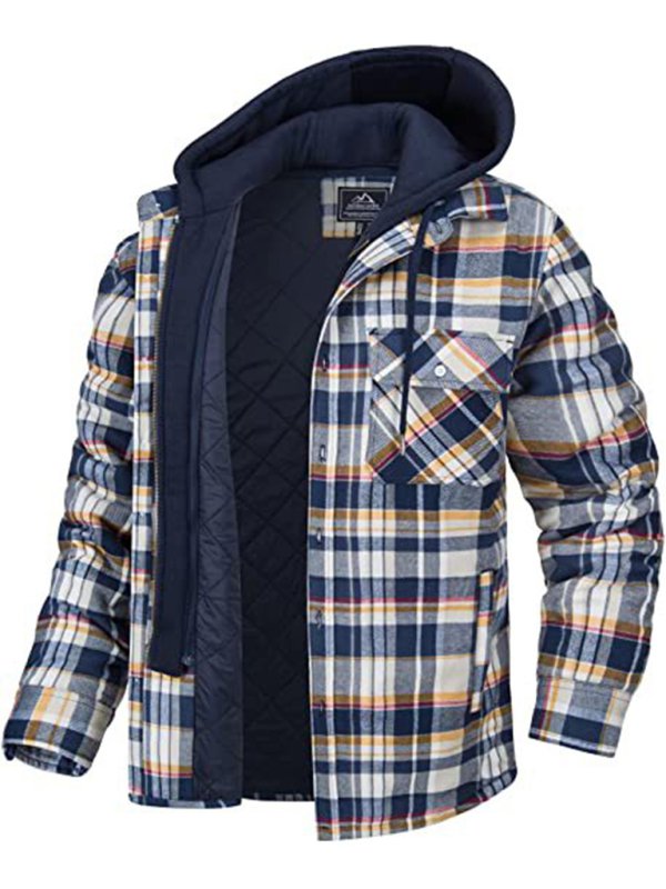 Arctic Plaid Hooded Jacket – Padded Winter Edition