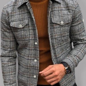 Slim Plaid Coat – Autumn Classic Edition