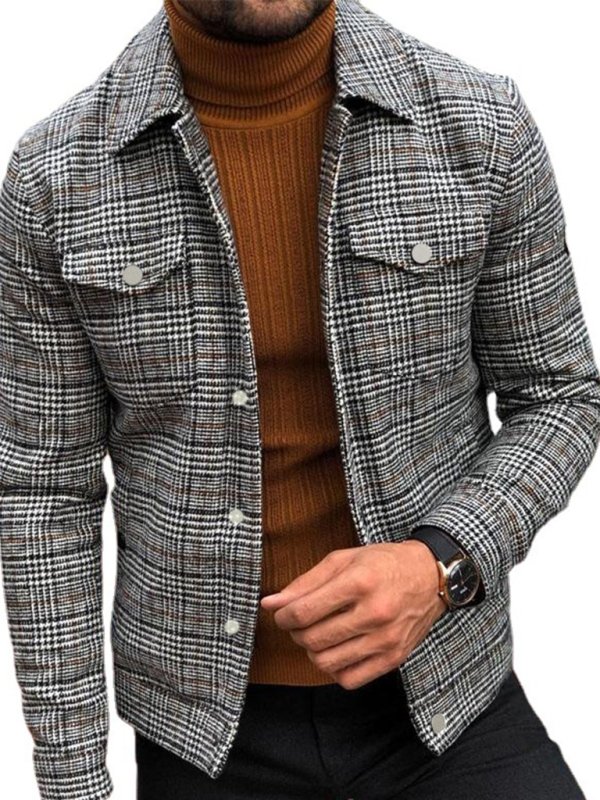 Slim Plaid Coat – Autumn Classic Edition