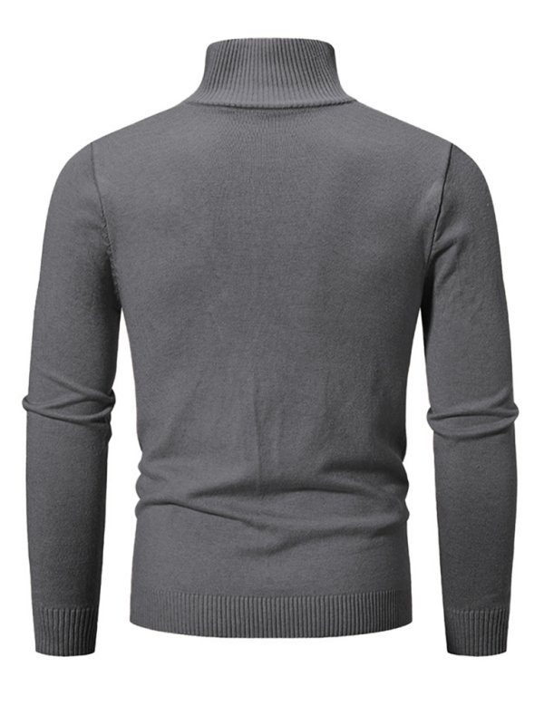 Minimal Zip Sweater – Stand Collar Edition