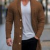 Heritage Twist Cardigan – Mid-Length Wool Edition