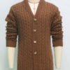 Heritage Twist Cardigan – Mid-Length Wool Edition