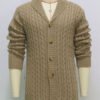 Heritage Twist Cardigan – Mid-Length Wool Edition