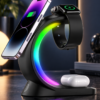 Solenne — 4-in-1 Magnetic Wireless Charging Station with Ambient LED Light
