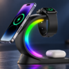 Solenne — 4-in-1 Magnetic Wireless Charging Station with Ambient LED Light