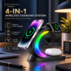Solenne — 4-in-1 Magnetic Wireless Charging Station with Ambient LED Light
