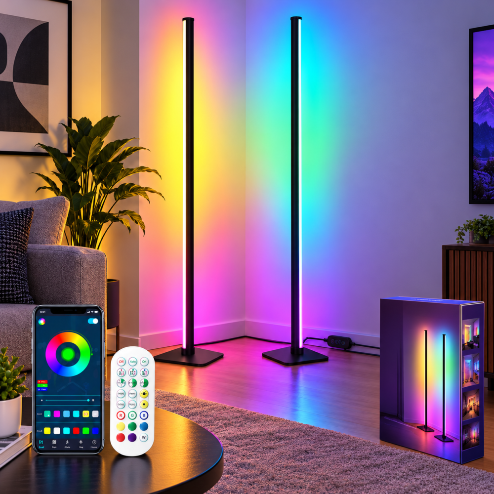 Lumora — RGB Floor Lamp – Smart LED Corner Light