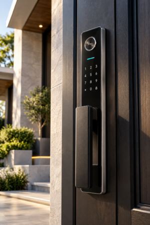 Veyra_Extra_Hero_Villa_Daylight Veyra — Fingerprint Access Smart Door Lock
