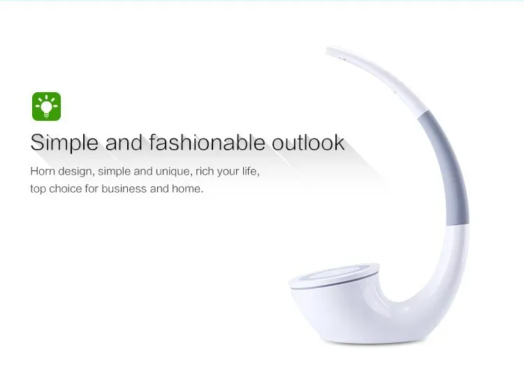 Empryn Nivora — Touch-Dimming Wireless Charging Table Lamp detail 1