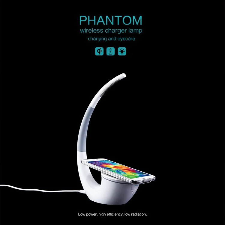 Empryn Nivora — Touch-Dimming Wireless Charging Table Lamp