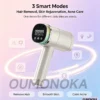 Lunessa rechargeable IPL hair remover device with accessories and storage bag 7
