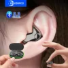 Voxara Bluetooth earbuds and charging case with LED display — available in Black
