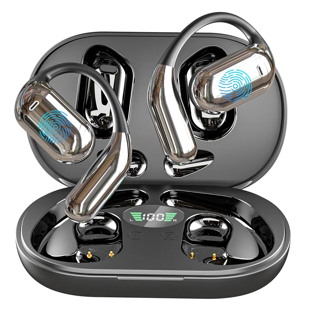 Voxara wireless noise-cancelling earphones ear-hook design