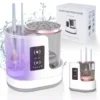 S20b49641730c42debf378701684bf202F.webp White electric makeup brush cleaner BD-228S with silicone cleaning bowl and USB cable 7