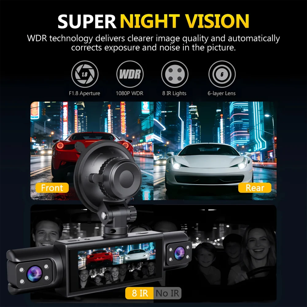 S34790dae2420436f9a199caafae84588K.webp Lunaris 4-channel car DVR dash cam front and rear 1080P with WiFi and NightShot 4
