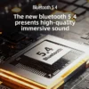 Meliora wireless Bluetooth headphones with retro camera-inspired design and power display 6