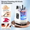 S4c0c8ea3be7949b7a832b72a274516257.webp White electric makeup brush cleaner BD-228S with silicone cleaning bowl and USB cable 2