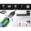 Avelis rechargeable grooming trimmer with dual heads, limit combs and USB cable 6