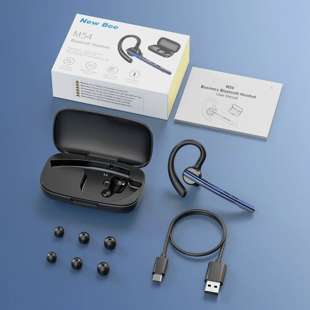 S66405acf392043e2a37de0a1828ab261A.webp Meliora M54 Bluetooth earpiece single-ear headset with mic mute and noise-cancelling 7