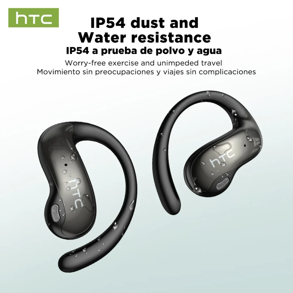 S6d440c72099b48abbcf5c7ede6cf184e7.webp AI wireless earbuds Voxara with spring-loaded ear hooks and charging case 6