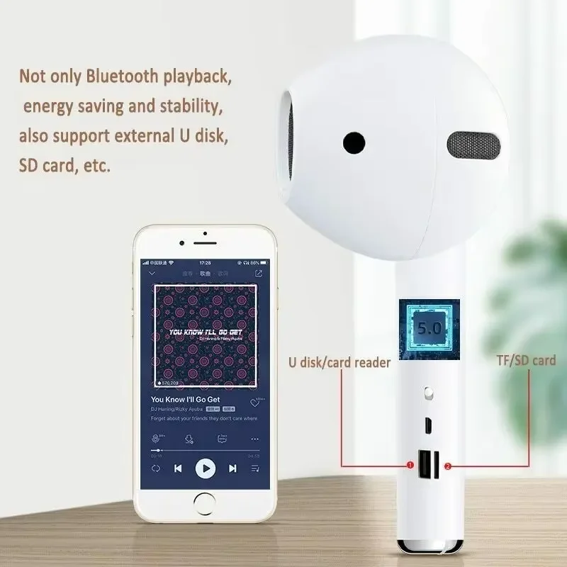 S6df0c90ef0a349c6af102121c86886780.webp Voxara portable bluetooth speaker front and controls view 7