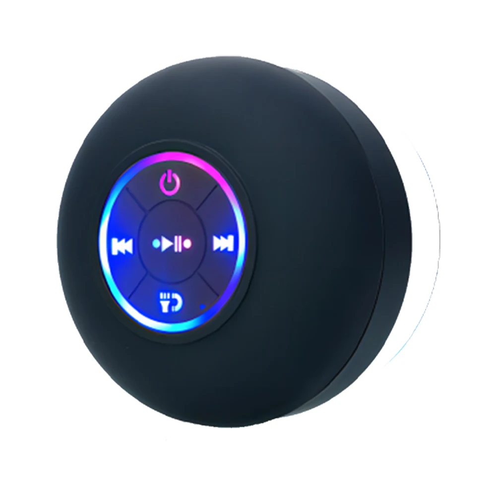 Meliora waterproof Bluetooth speaker with suction cup mounted on tile 8