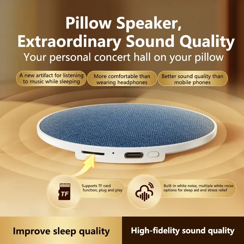Sonara Bluetooth pillow speaker under-pillow sleep speaker compact rectangular design 5