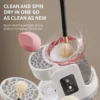 Sc8a00f75ff6340a3bc6147b2db1eb76aB.webp White electric makeup brush cleaner BD-228S with silicone cleaning bowl and USB cable 6