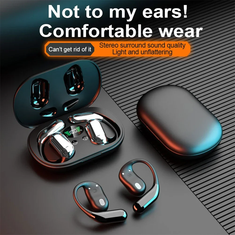 Voxara wireless noise-cancelling earphones ear-hook design 2
