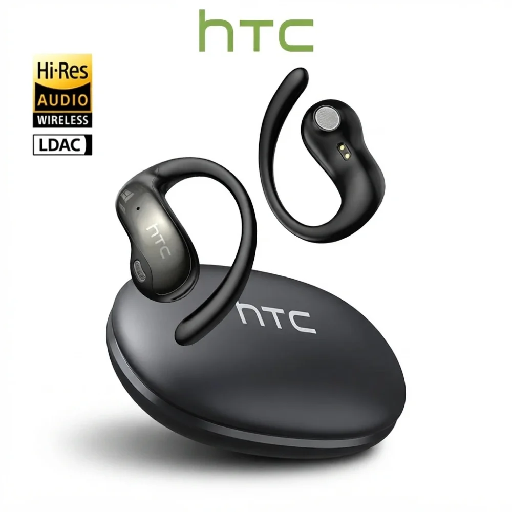 Sf2351d6bb89d48caa03be50f94723904n-1.webp AI wireless earbuds Voxara with spring-loaded ear hooks and charging case 2