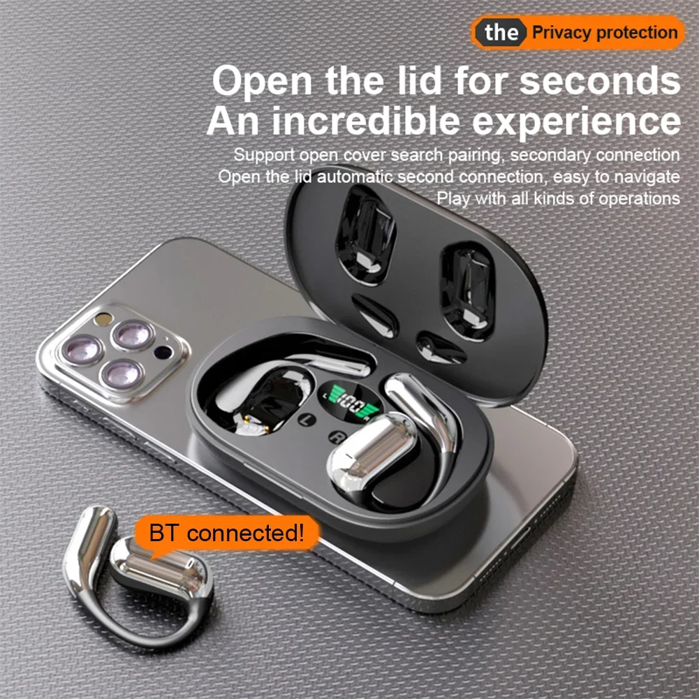 Voxara wireless noise-cancelling earphones ear-hook design 3
