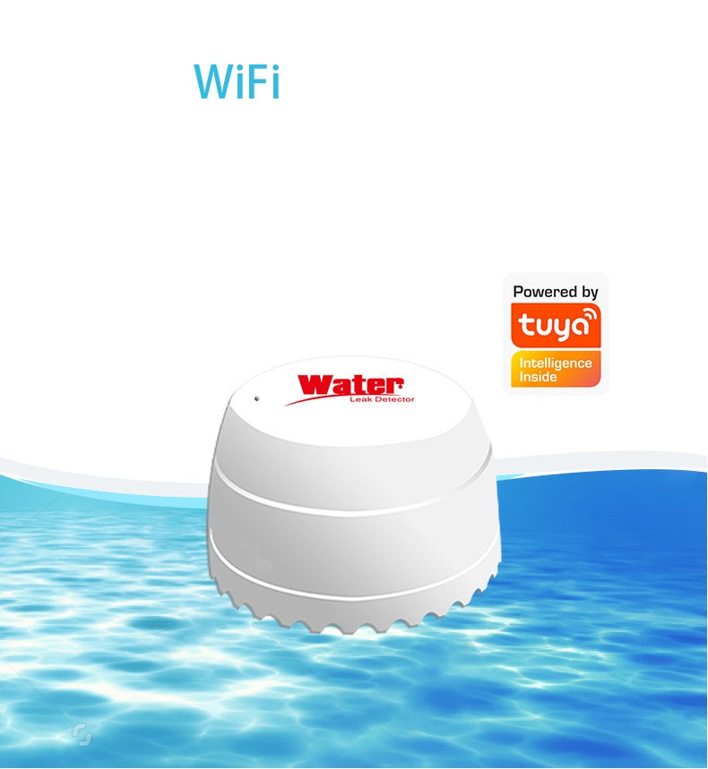 Serelis WiFi leak detector white floor-mounted alarm with electrode probe 2